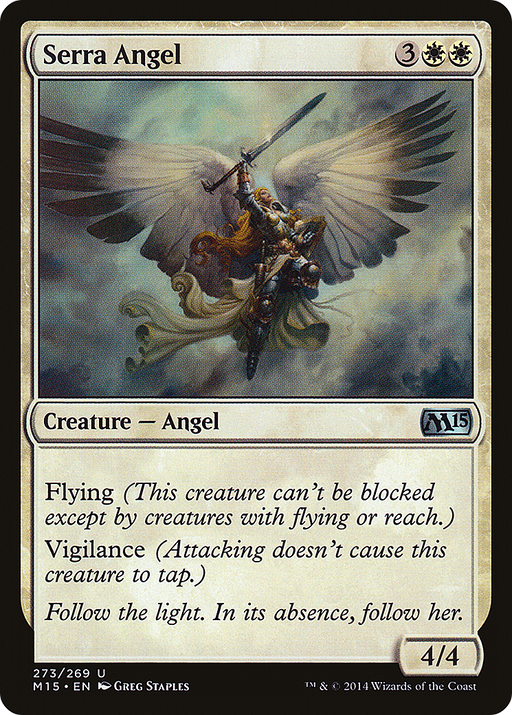 Serra Angel (M15-273) [Magic 2015] Foil MTG Single Wizards of the Coast