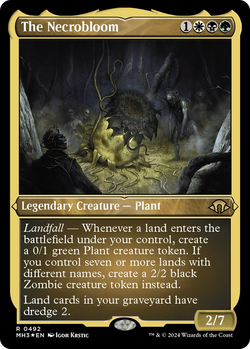 The Necrobloom (Foil Etched) (MH3-492) [Modern Horizons 3] Foil MTG Single Wizards of the Coast