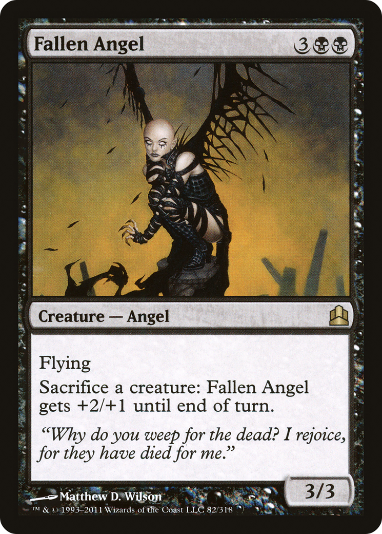 Fallen Angel (CMD-082) [Commander 2011] MTG Single Wizards of the Coast