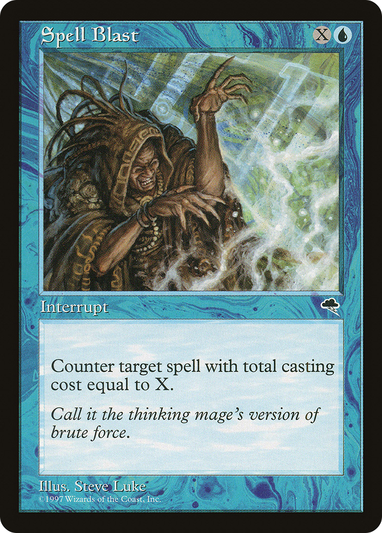 Spell Blast (TMP-089) [Tempest] MTG Single Wizards of the Coast