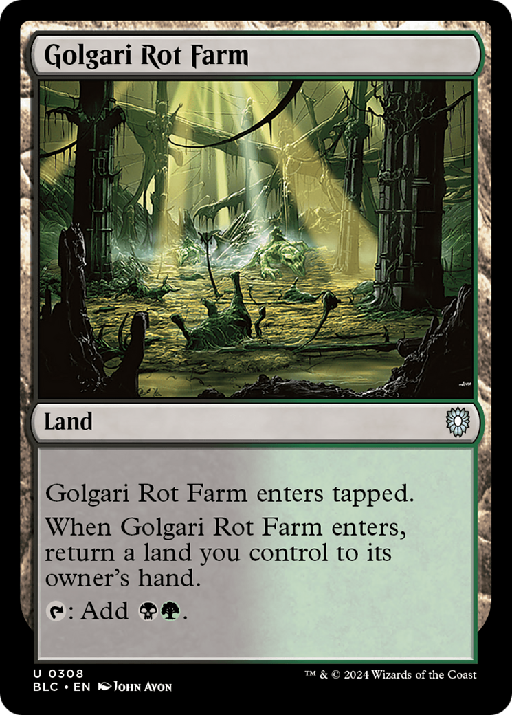 Golgari Rot Farm (BLC-308) [Bloomburrow Commander] MTG Single Wizards of the Coast
