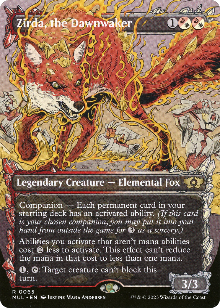 Zirda, the Dawnwaker (MUL-065) [Multiverse Legends] (Showcase) (Borderless) Foil MTG Single Wizards of the Coast
