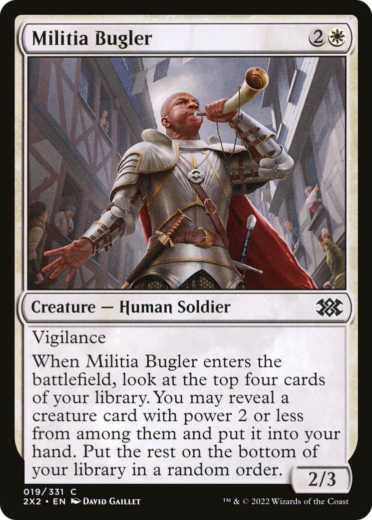Militia Bugler (2X2-019) [Double Masters 2022] MTG Single Wizards of the Coast