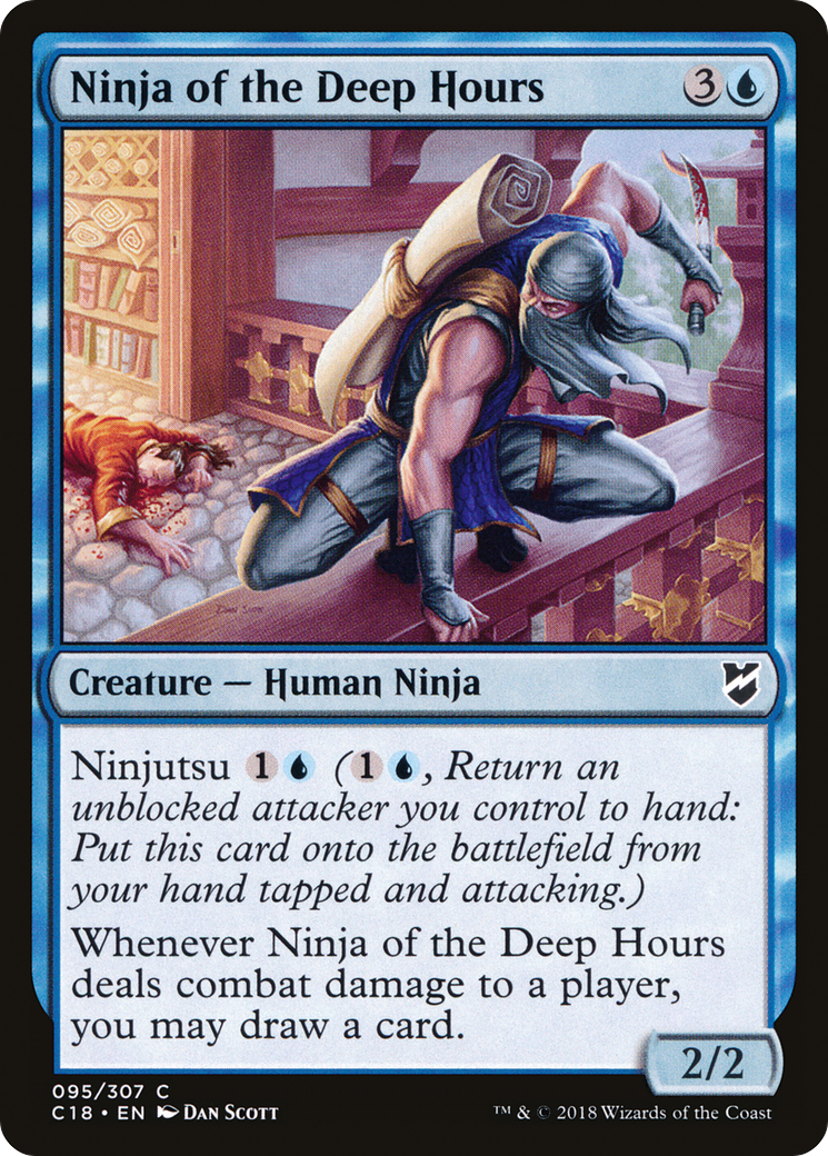 Ninja of the Deep Hours (C18-095) [Commander 2018] MTG Single Wizards of the Coast