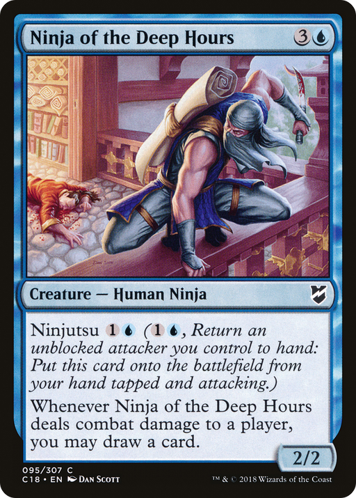 Ninja of the Deep Hours (C18-095) [Commander 2018] MTG Single Wizards of the Coast