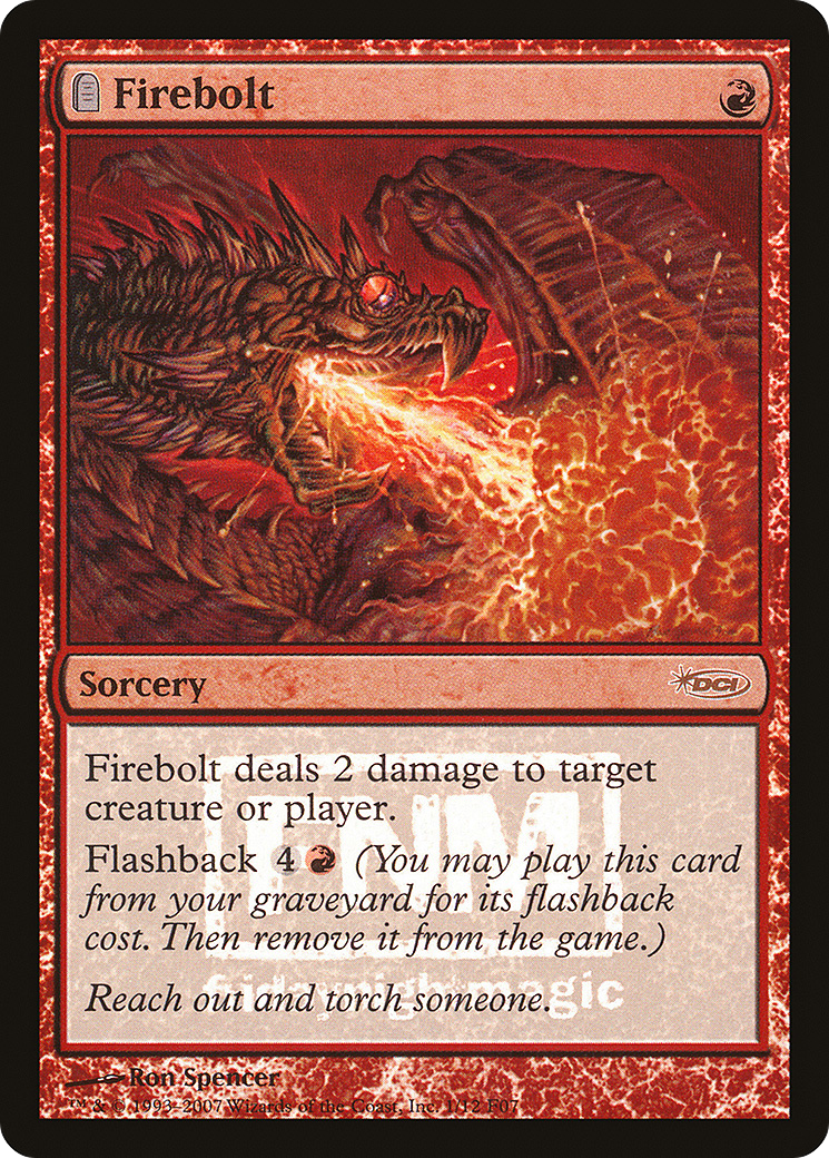 Firebolt (FNM-001) [Misc] Friday Night Magic 2007 Foil MTG Single Wizards of the Coast