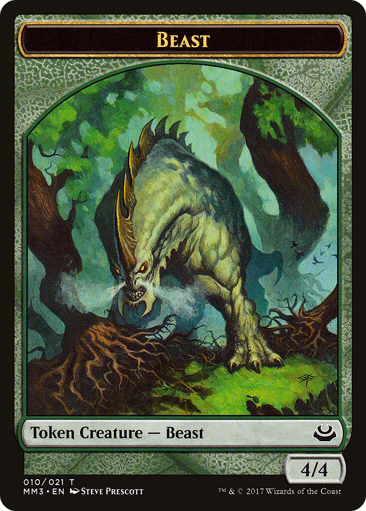 Beast Token (010) (MM3-010) [Tokens] Modern Masters 2017 Tokens MTG Single Wizards of the Coast