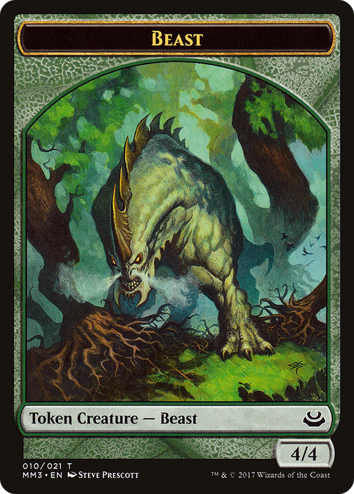 Beast Token (010) (MM3-010) [Tokens] Modern Masters 2017 Tokens MTG Single Wizards of the Coast