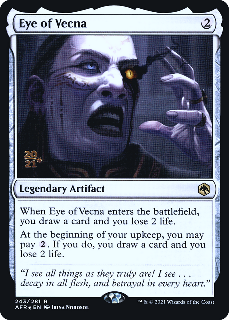 Eye of Vecna (PRE-243) [Adventures in the Forgotten Realms Promos] Foil MTG Single Wizards of the Coast