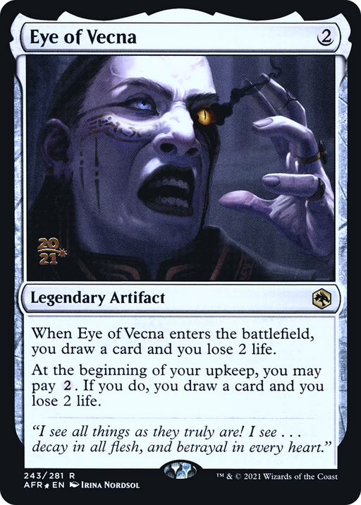 Eye of Vecna (PRE-243) [Adventures in the Forgotten Realms Promos] Foil MTG Single Wizards of the Coast