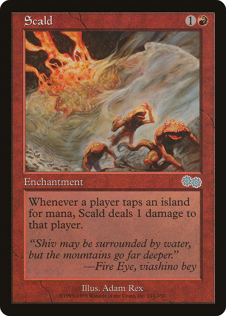 Scald (USG-211) [Urza's Saga] MTG Single Wizards of the Coast