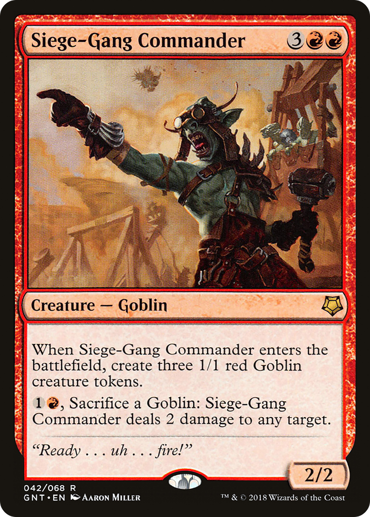 Siege-Gang Commander (GNT-042) [Misc] Game Night MTG Single Wizards of the Coast