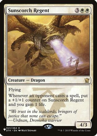 Sunscorch Regent (LIST-041/264) [Mystery Booster] The List Reprints MTG Single Wizards of the Coast
