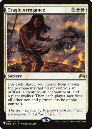 Tragic Arrogance (LIST-038/272) [Mystery Booster] The List Reprints MTG Single Wizards of the Coast
