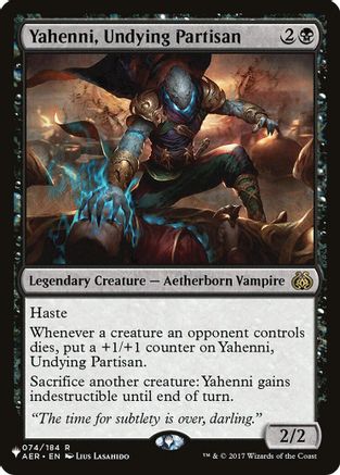 Yahenni, Undying Partisan (LIST-074/184) [Mystery Booster] The List Reprints MTG Single Wizards of the Coast