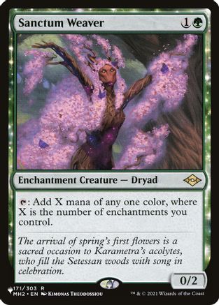 Sanctum Weaver (LIST-171/303) [Mystery Booster] The List Reprints MTG Single Wizards of the Coast