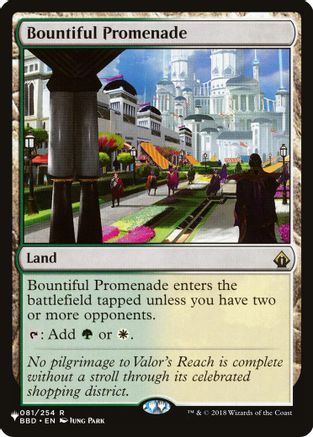 Bountiful Promenade (LIST-081/254) [Mystery Booster] The List Reprints MTG Single Wizards of the Coast