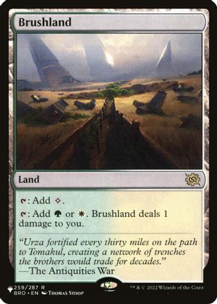 Brushland (BRO) (LIST-259/012) [Mystery Booster] The List Reprints MTG Single Wizards of the Coast