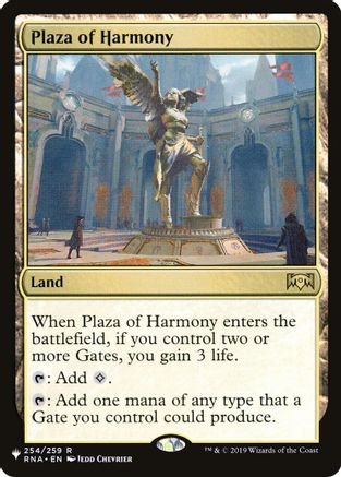 Plaza of Harmony (LIST-254/259) [Mystery Booster] The List Reprints MTG Single Wizards of the Coast