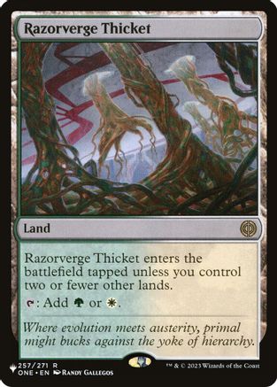 Razorverge Thicket (LIST-257/271) [Mystery Booster] The List Reprints MTG Single Wizards of the Coast