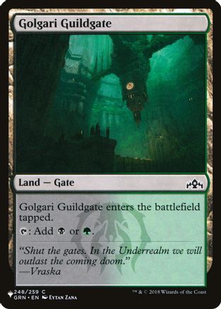 Golgari Guildgate (LIST-248/259) [Mystery Booster] The List Reprints MTG Single Wizards of the Coast