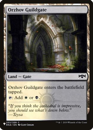 Orzhov Guildgate (253) (LIST-253/259) [Mystery Booster] The List Reprints MTG Single Wizards of the Coast
