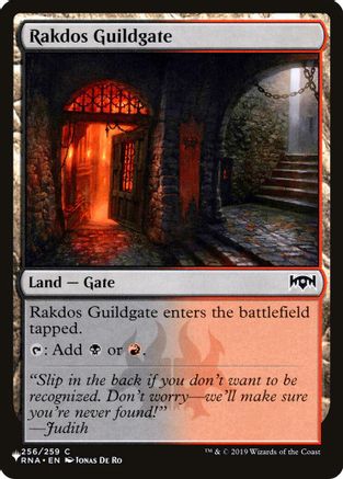 Rakdos Guildgate (256) (LIST-256/259) [Mystery Booster] The List Reprints MTG Single Wizards of the Coast