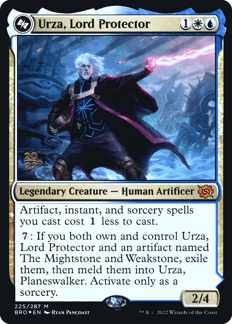 Urza, Lord Protector (PRE-225) [The Brothers' War Promos] Foil MTG Single Wizards of the Coast