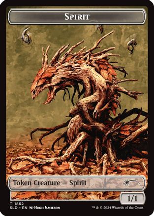 Spirit (SLD) // Shapeshifter (KHM) Double-sided Token (SLD-1852 // 8) [Secret Lair] Drop Series MTG Single Wizards of the Coast