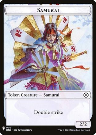 Samurai // Clue Double-Sided Token (LIST-2 // 40) [Mystery Booster] The List Reprints MTG Single Wizards of the Coast