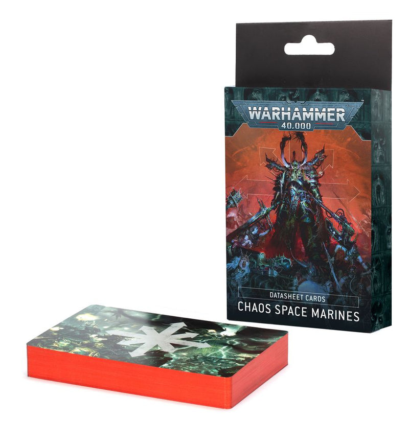 Chaos Space Marines: Datasheet Cards Warhammer 40k Games Workshop   