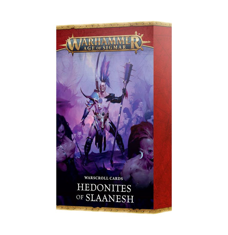 [PREORDER] Hedonites of Slaanesh: Warscroll Cards (Release: July 4 2026) Age of Sigmar Games Workshop