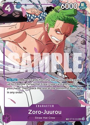 Zoro-Juurou (ST18-004) (ST18-004) [Emperors in the New World] Foil One Piece Single Bandai