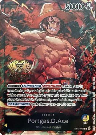 Portgas.D.Ace (2nd Anniversary Tournament) (ST13-002) [One Piece Promotion Cards] Foil One Piece Single Bandai