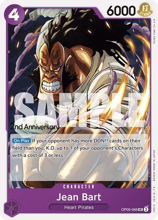 Jean Bart (OP09-066) [Emperors in the New World: 2nd Anniversary Tournament Cards] One Piece Single Bandai
