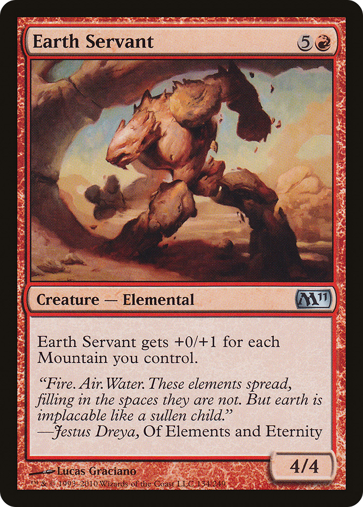 Earth Servant (M11-134) [Magic 2011] MTG Single Wizards of the Coast