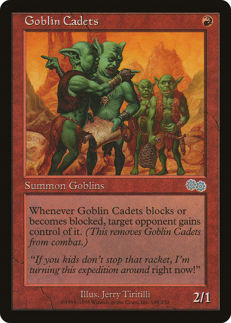 Goblin Cadets (USG-189) [Urza's Saga] MTG Single Wizards of the Coast