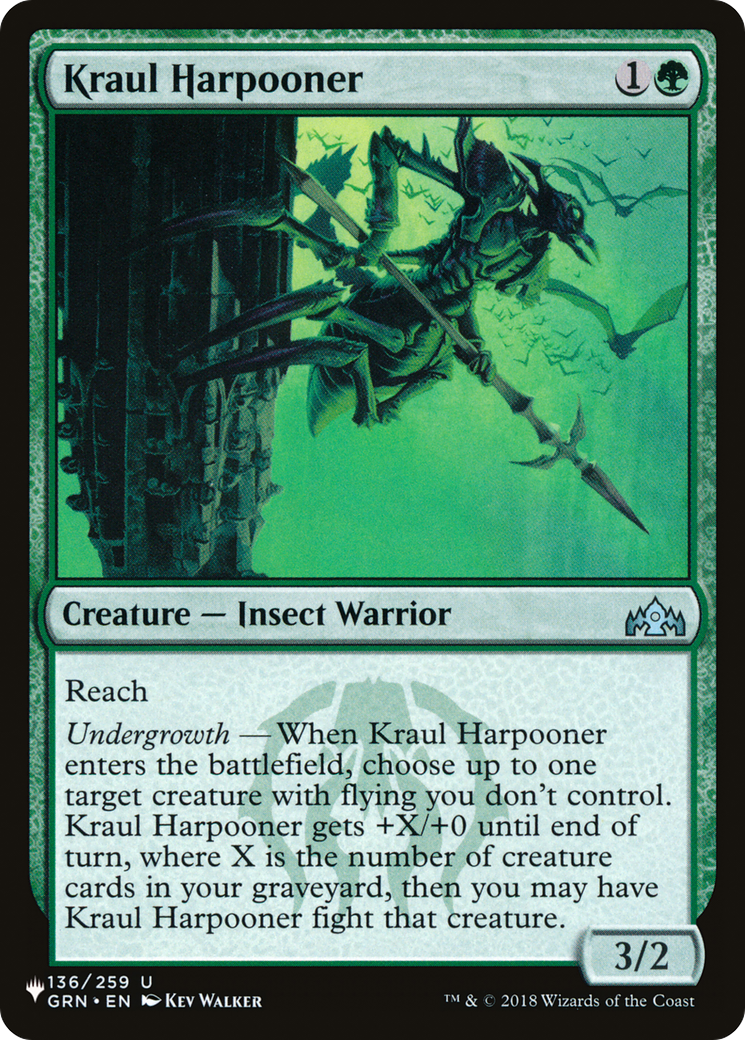 Kraul Harpooner (LIST-GRN-136) [Mystery Booster] The List MTG Single Wizards of the Coast