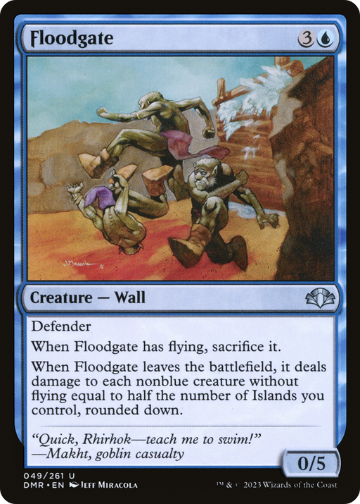 Floodgate (DMR-049) [Dominaria Remastered] Foil MTG Single Wizards of the Coast