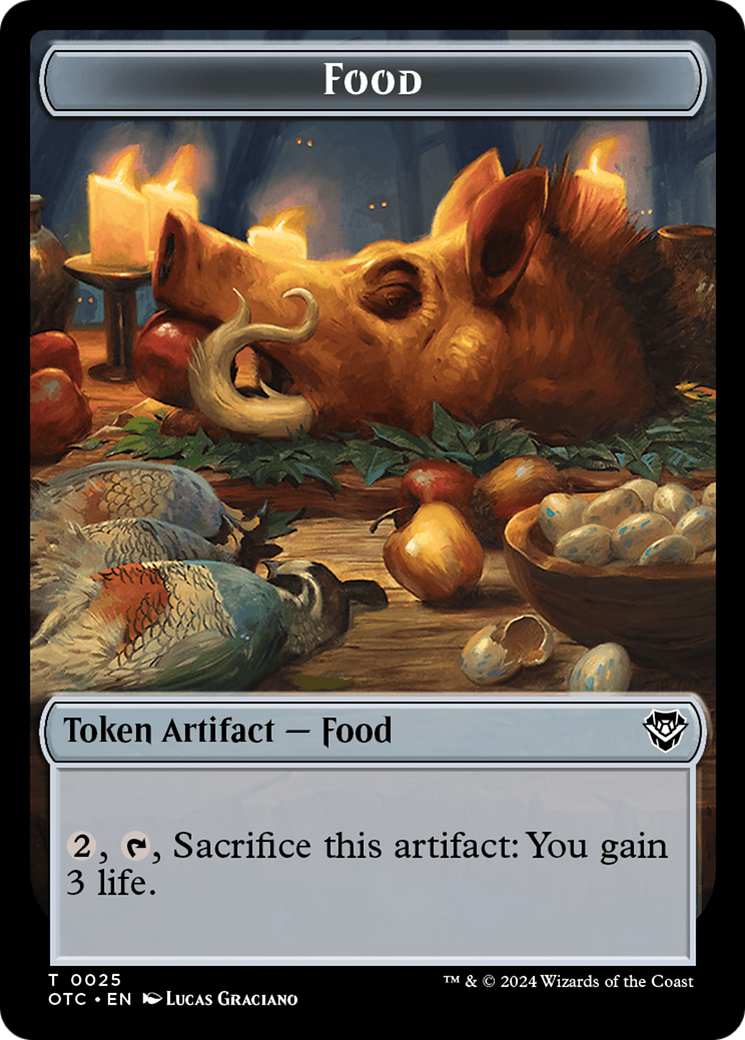 Food (TOTC-025) [Tokens] Outlaws of Thunder Junction Commander Tokens MTG Single Wizards of the Coast