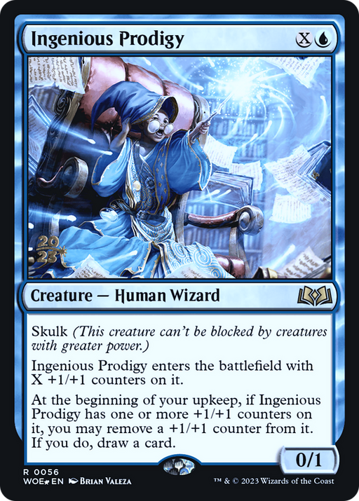 Ingenious Prodigy (PRE-056) [Wilds of Eldraine Promos] Foil MTG Single Wizards of the Coast
