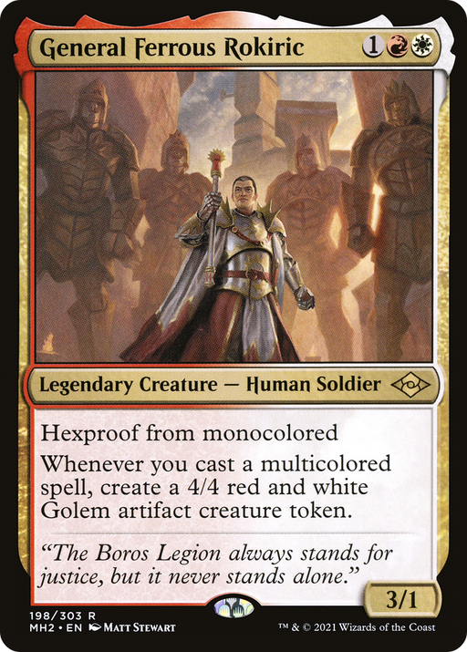 General Ferrous Rokiric (MH2-198) [Modern Horizons 2] MTG Single Modern Horizons 2