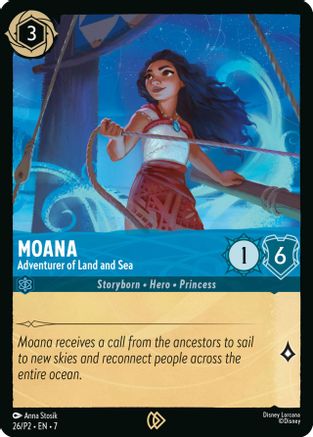 Moana - Adventurer of Land and Sea (26) [Disney Lorcana Promo Cards] Cold Foil Lorcana Single Disney