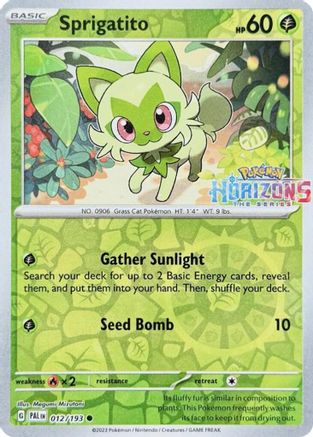 Sprigatito - 012/193 Reverse Holofoil [Misc: Cards & Products] Pokemon Single Pokémon