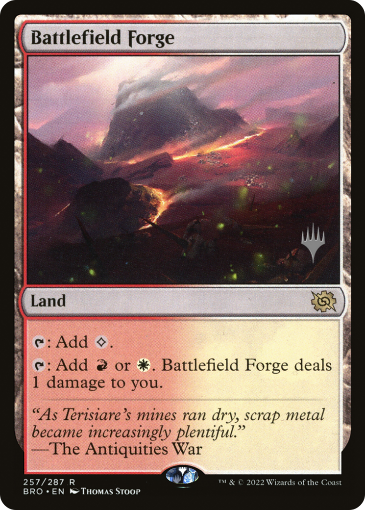 Battlefield Forge (PPBRO-257) [The Brothers' War Promos] MTG Single Wizards of the Coast