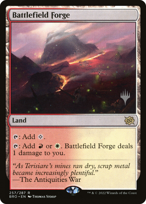 Battlefield Forge (PPBRO-257) [The Brothers' War Promos] MTG Single Wizards of the Coast