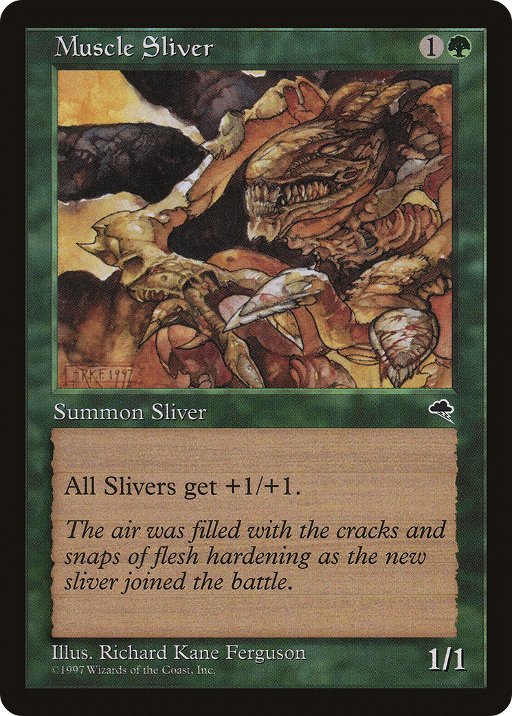 Muscle Sliver (TMP-238) [Tempest] MTG Single Wizards of the Coast