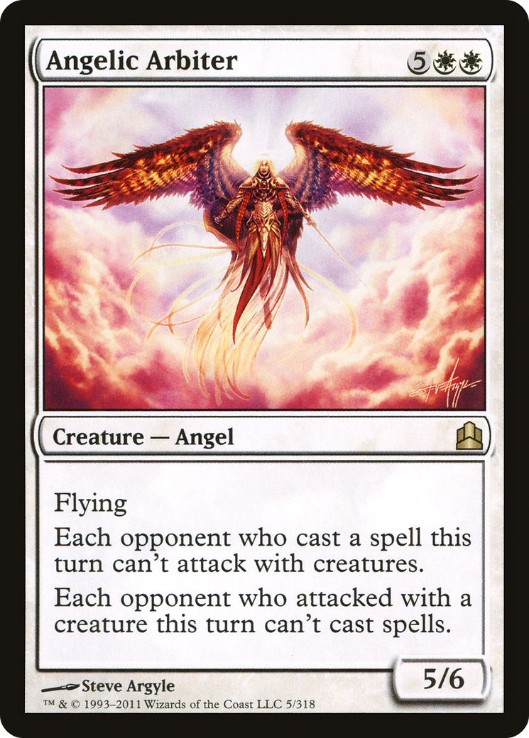 Angelic Arbiter (CMD-005) [Commander 2011] MTG Single Wizards of the Coast