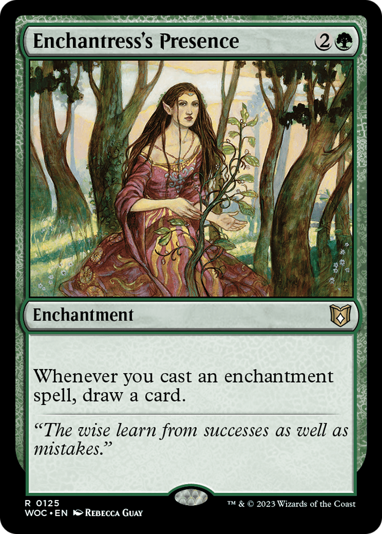 Enchantress's Presence (WOC-125) [Wilds of Eldraine Commander] MTG Single Wizards of the Coast