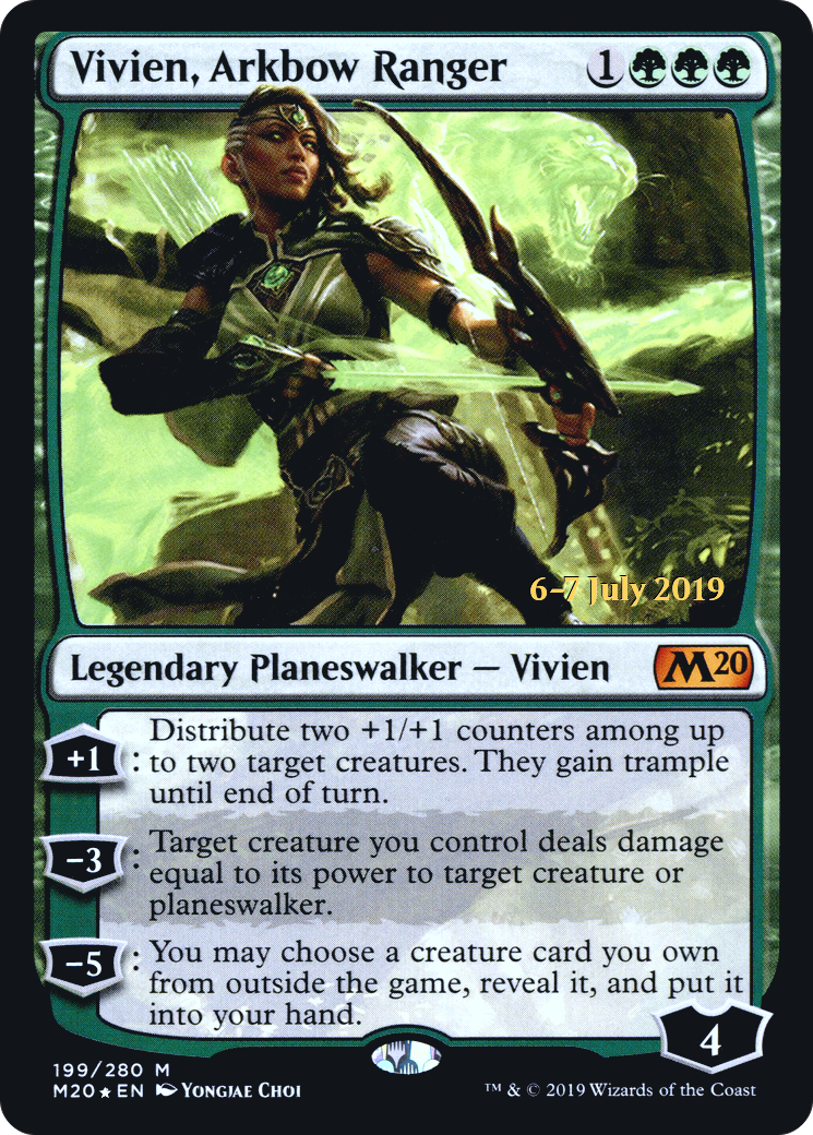 Vivien, Arkbow Ranger (PRE-199) [Core Set 2020 Promos] Foil MTG Single Wizards of the Coast